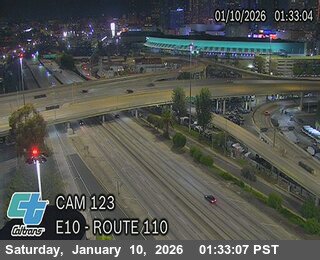 I-10 : (123) Route 110 CHP Tower