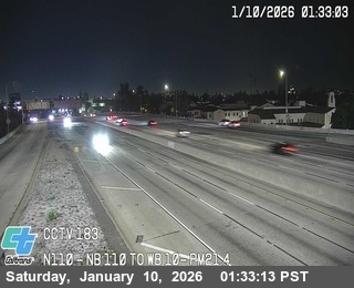 I-110 : (183) NB 110 to WB 10