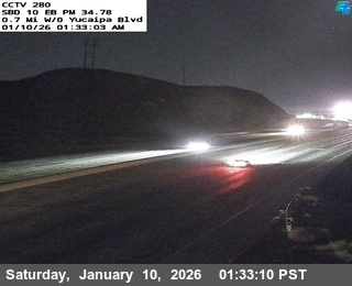 I-10: (280) 0.7 mi w/o Yucaipa Blvd