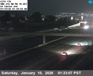 I-210 : (175) East of Cactus