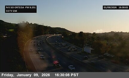 I-5 : (234) South of Ortega Highway (San Juan Creek)