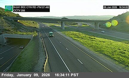 SR-241 : (288) 50 Meters SO Bee Canyon Road