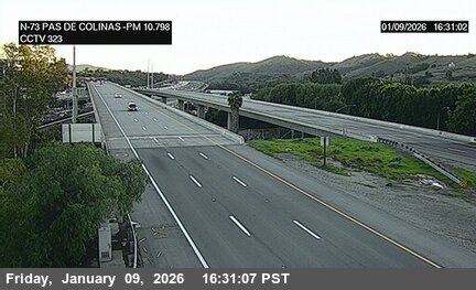 SR-73 : (323) North of Paseo De Colinas Undercross
