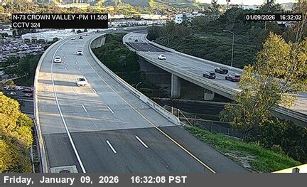 SR-73 : (324) North of Crown Valley Parkway Undercross