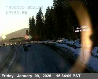 Hwy 80 at Truckee Scales WB
