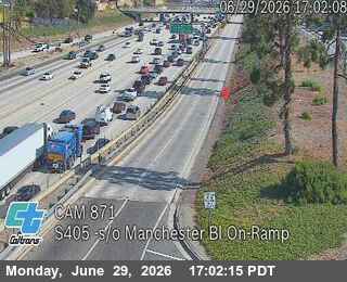 I-405 : (871) s/o Manchester Blvd On-Ramp