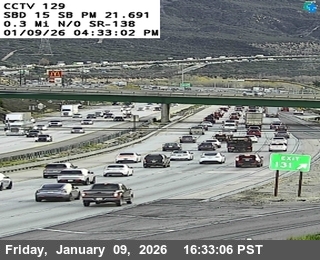 I-15 : (129) 0.3 MI N/O RTE 138