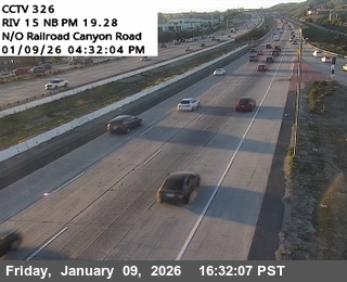 I-15 : (326) North of Railroad Canyon Road