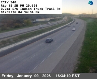 I-15 : (340) 0.7 Miles South of Indian Truck Trail Road