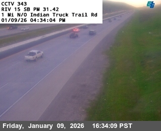 I-15 : (343) 1 Mile North of Indian Truck Trail Road