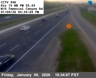 I-15 : (346) North of Temescal Canyon Road