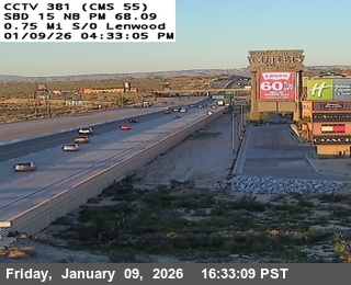 I-15 : (381) 0.75 mi s/o Lenwood Road