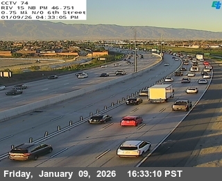 I-15 : (74) .75mi North Of 6th Street