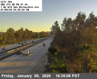 I 210: (294) 1 mi w/o San Bernardino Ave.