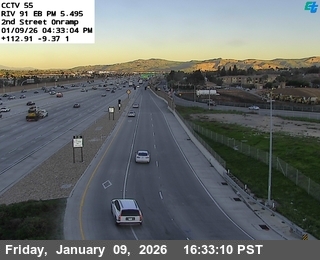 SR-91 : (55) 2nd Street Onramp